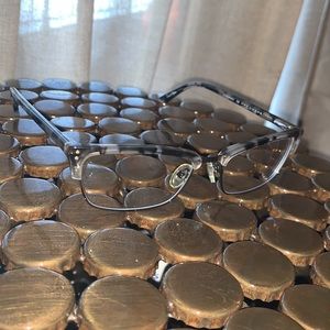 Kay Unger Black & Gray Tortoise Eyeglasses